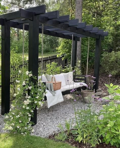 Garden Swing, Backyard Inspiration, Outdoor Decor Backyard, Backyard Inspo, Backyard Makeover, Dream Backyard, Backyard Projects, Backyard Patio Designs, Garden Cottage