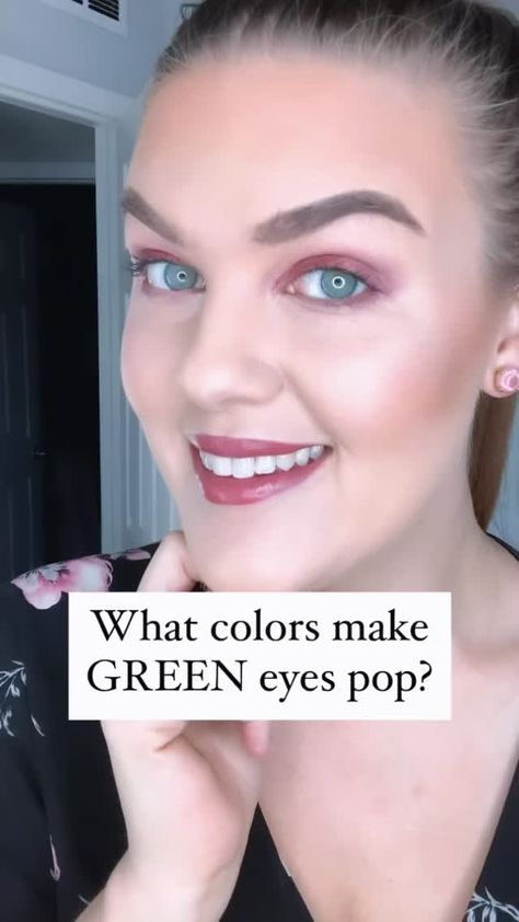 hellotruebeauty on Instagram: What colors make green eyes pop? 😱 💜Purple 💗Pink ❤️Red If you want to know what colors will make your eyes pop, look at the colors opposite… Make Green Eyes Pop, Green Eyes Pop, Make Your Eyes Pop, Green Eyes, Pink Red, Your Eyes, Beauty Tips, Beauty Hacks, Look At