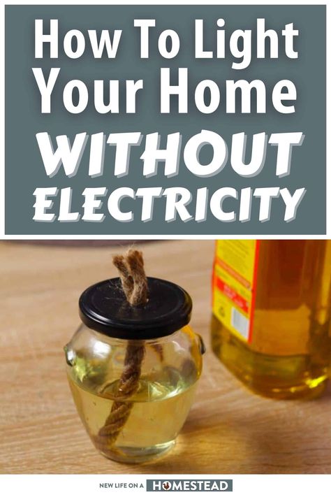 Diy Home Stead, Diy Prepping Projects, Living With No Electricity, Off Grid Lighting Ideas, Homestead Hacks Diy, Off Grid Lighting, Off Grid Living Self Sufficient Diy Projects, Survival Tips And Tricks, Home Prepping