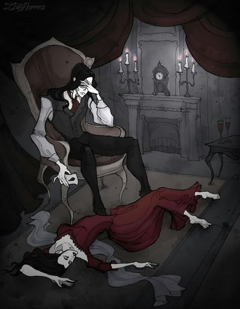 Abigail Larson Art, Abigail Larson, Gothic Drawings, Vampire Art, Goth Art, The Phantom Of The Opera, Witch Art, Creepy Art, Phantom Of The Opera