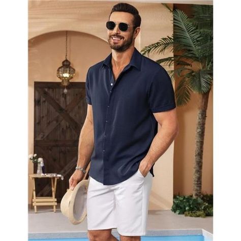 I liked it too much and bought the silver and gold!! Beach Vacation Outfit Men, Men’s Summer Casual, Men’s Cancun Outfits, Mens Honeymoon Outfits, Casual Chic Outfit Men, Male Vacation Outfits, Beach Wedding Guest Men, Men Cruise Outfits, Mens Vacation Outfits Beach