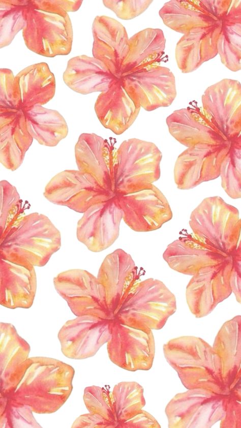 Cute, summery, floral, pink, cute, tropical wallpaper! #cute #tropical #floral #summer #pink #hawaii #hibiscus #flower #wallpaper Summer Prints Wallpaper, Look Wallpaper, Cute Home Screen Wallpaper, Cute Summer Wallpapers, Summer Wallpapers, Wallpaper Iphone Summer, Simple Phone Wallpapers, Tropical Wallpaper, Foto Tips