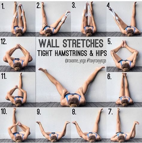 wall stretches #yoga Wall Stretches, دورة شهرية, Yoga Ashtanga, Tight Hamstrings, Newborn Feeding, Yoga Beginners, Easy Yoga Poses, Yoga Posen, Yoga Stretching