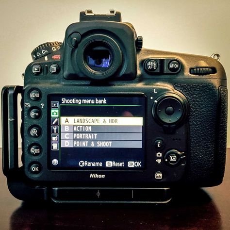 Nikon-D810-Shooting-Menu-Bank-2 : Select Bank Golden Hour Camera Settings, Nikon D810 Photography, Nikon Cameras, Nikon D850, Nikon D810, Nikon D800, Photo Techniques, Technology Tips, New Camera