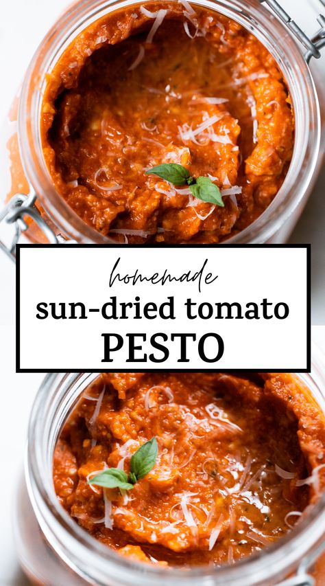 Tomato Pesto Sauce, Pesto Uses, Sun Dried Tomato Pesto, Sundried Tomato Pesto, Red Pesto, Tomato Pesto, Sun Dried Tomatoes, Pesto Recipe, No Calorie Foods