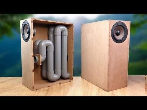 Subwoofer Box Diy, Diy Bluetooth Speaker Kit, Subwoofer Diy, Speaker Box Diy, Diy Subwoofer Box, Homemade Speakers, Bluetooth Speakers Diy, Loudspeaker Box, Diy Bluetooth Speaker