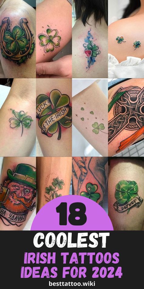 Irish Angel Tattoo, Celtic Tattoo For Women Irish Symbols, Small Irish Tattoos For Women Simple, Irish Friendship Tattoos, Tattoos For Women Celtic, Irish Tattoos Men, Druidic Symbols, Shamrock Tattoo For Women, Celtic Shamrock Tattoo