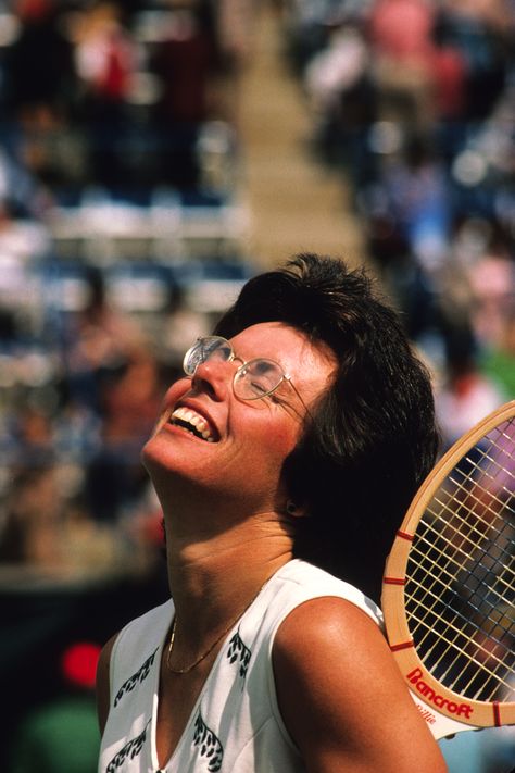 Billie Jean King (USA) - 1978 US Open Mixed Doubles, early rounds. Photographer: June Harrison Tennis Rules, Sporting Legends, Billy Jean, Tennis Party, Tennis Legends, Tennis Tournaments, Vintage Tennis, Billie Jean King, Billie Jean