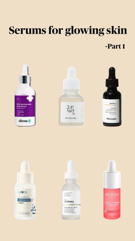 Skincare serums glowing skin Serums For Glowing Skin, Serum For Dry Skin, Best Vitamin C Serum, Acne Prone Skin Care, Glow Skincare, Sleep Eye, Unwanted Facial Hair, Health And Fitness Magazine, Vitamins For Skin