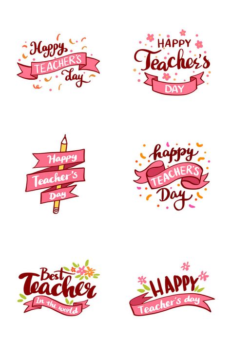 Happy Teacher's Day Images, Teachers Day Card Design, Happy Girls Day, Happy Teachers Day Card, Word Doodles, One Piece Birthdays, Thanksgiving Poster, World Teacher Day, Teacher Posters