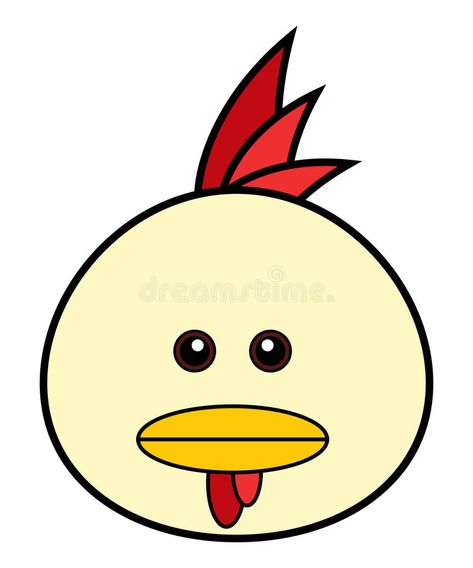 Chicken Face Drawing, Kawaii Chicken Drawing, Cow Chicken Cartoon, Chicken Little Characters, Cartoon Chicken Drawing Funny, Cute Chickens, Face Drawing, Pikachu, I Hope