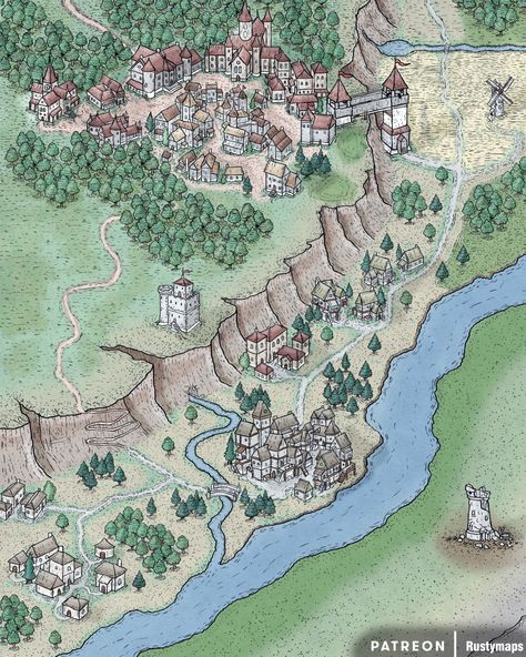 Fantasy World Map Cartography, Fantasy Town Map, Map Sketch, Fantasy City Map, Fantasy Map Making, Map Drawing, Dnd World Map, Fantasy Town, Fantasy World Map