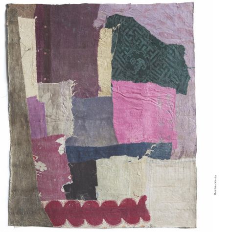 Page 50 of Optional("Selvedge") - Optional("Issue 77"). Stitched Collage, Stitch Collage, Call Centre, Textiles Sketchbook, Hanging Rug, Applique Art, Modern Textiles, Fibres Textiles, Kantha Work