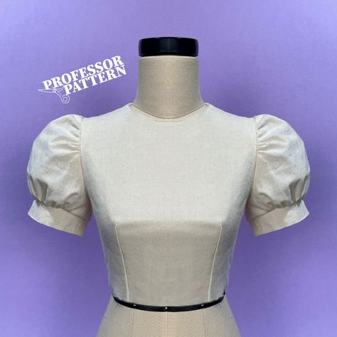 How to do a puff sleeve Tutorial Puff Sleeve Pattern Making, Poofy Sleeves Pattern, Puff Sleeve Shirt Pattern, Puff Sleeve Pattern Drafting, Puffy Sleeve Pattern, Frock Images, Puff Sleeve Top Pattern, Diy Puff Sleeves, Sleeve Tutorial