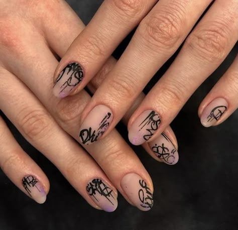 Graffiti Nails, Witchy Nails, Mens Nails, Punk Nails, Grunge Nails, Minimal Nails, Colorful Nails, Pretty Gel Nails, Nails Only