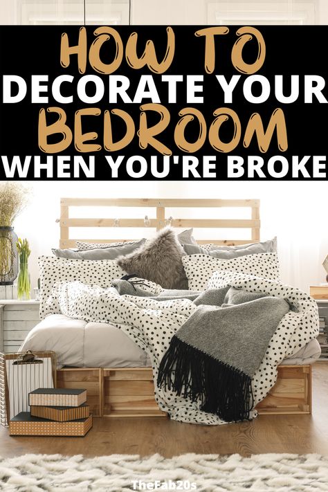 Cute cheap ways to decorate your room with a beautiful aesthetic bedroom decor inspo Bedroom Budget Ideas, Simple Low Budget Room Decor, Cheap Wall Decor Ideas Bedroom, Bedroom Ideas On Budget, Cheap Bedroom Decor For Small Rooms, Diy Bedroom On A Budget, Cheap Diy Bedroom Makeover, Simple Ways To Decorate Your Bedroom, How Decorate Bedroom