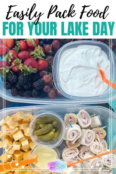 Lake Snacks, Beach Day Food, Boat Snacks, Pool Snacks, Beach Snacks, Vacation Meals, Lake Day, Lake Food Ideas Summer, Food Ideas Summer