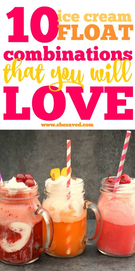 Yummy Milkshakes, Ice Cream Float Bar, Ice Cream Float Recipes, Drink Presentation, Floats Drinks, Ice Cream Float, Tasty Ice Cream, Float Recipes, Soda Floats