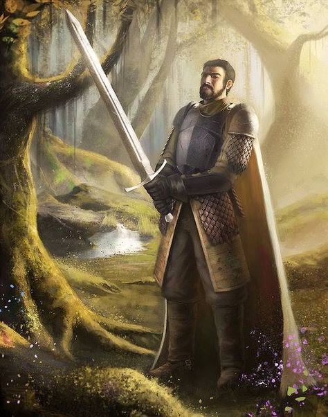 Ser Arthur Dayne, known as the Sword of the Morning, was a famed and legendary knight from House Dayne and a member of King Aerys II Targaryen's Kingsguard. He was Prince Rhaegar Targaryen's closest friend. Ser Arthur Dayne, Sir Arthur Dayne, Arthur Dayne, House Dayne, Deciduous Forest, Game Of Thrones Books, World Of Ice And Fire, Asoiaf Art, Gra O Tron