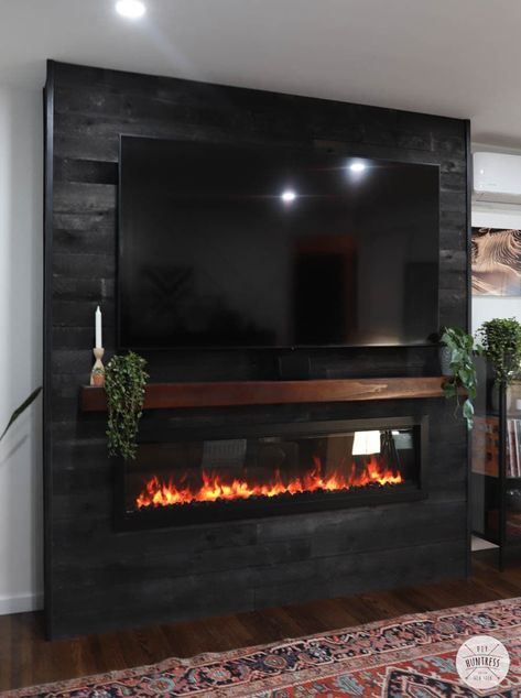 Alternatives To Shiplap Fireplace, Tv Over Fireplace With Floating Shelves, Electric Fireplace Ideas With Tv Black Wall, Shelf Decor By Fireplace, Electric Fireplace Ideas With Tv Tall Ceilings, Corner Tv Ideas With Fireplace, Wall Mount Tv With Fireplace, Shiplap Electric Fireplace Wall With Tv Farmhouse, Diy Electric Fireplace Wall With Tv Built In