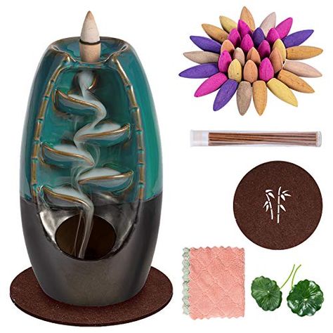 Chill Room Ideas, Fragrance Oil Burner, Waterfall Incense, Scented Oil Diffuser, Feng Shui Bedroom, Incense Burner Holder, Ceramic Incense Holder, Chill Room, Clay And Resin