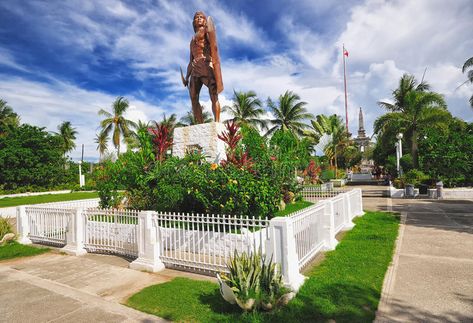 Lapu-lapu Shrine, Cebu, Philippines. The Lapu-lapu shrine in Mactan, Cebu. It wa #Sponsored , #AD, #Advertisement, #Shrine, #Cebu, #Mactan, #Lapu Cebu Island, Mactan Cebu, Mactan Island, Cebu Philippines, Beach Nature, Resort Beach, Stock Photography Free, Cebu, Philippines