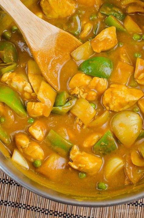 Chinese Curry Recipe, Chinese Chicken Curry, Slimmers World Recipes, Chinese Style Chicken, Fakeaway Recipes, Chicken Curry Recipe, Chinese Chicken, Syn Free, Curry Chicken Recipes