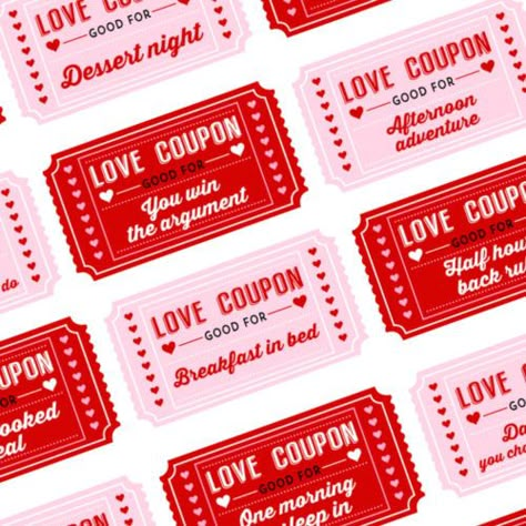 Love Ticket, Cozy Candlelight, Dad Printable, St Valentines Day, Admit One Ticket, Splat Mat, Voucher Design, Valentine's Day Printables, Valentines Printables Free