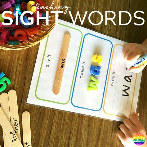 Literacy Work Stations, Kindergarten Centers, Sight Word Activities, Sight Word Games, Word Activities, Kindergarten Literacy, Phonics Activities, Writing Center, Kindergarten Reading