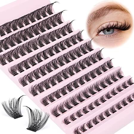 Lash Clusters 120pcs Cluster Lashes 8-16mm Wispy Individual Lashes Extensions Natural Look Lashes D Curl Fluffy Cluster Lashes DIY Eyelash Extension by Focipeysa Wispy Extensions, Lashes Extensions Natural, Lashes Amazon, Lash Clusters Extensions, Lashes Dramatic, Business Ideas For Women Startups, Fake Eye Lashes, Individual Lash Extensions, Wispy Eyelashes