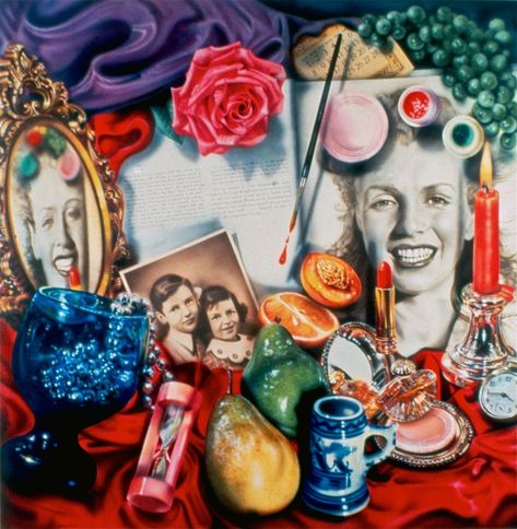 Photorealism — Audrey Flack Audrey Flack Art, Art Narrative, Audrey Flack, 2025 Art, Close Up Art, Gathering Art, Level 7, Art Movements, A Level Art