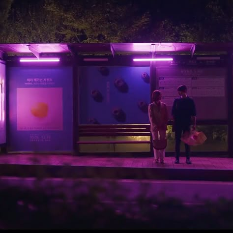 cinematography / kdrama / couple aesthetic purple Purple Cinematography, Sleepover Film, Kdrama Couple Aesthetic, Angel Moodboard, Midnight Diner, Kdrama Couple, Aesthetic Purple, Film Inspiration, Open The Door