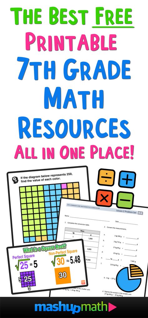 The Best Free 7th Grade Math Resources: Complete List! — Mashup Math Grade 8 Math Worksheets, Summer School Homeschool, 8th Grade Math Problems, Junior High Math, Grade 8 Math, 8th Grade Math Worksheets, 7th Grade Math Worksheets, Seventh Grade Math, Grade 6 Math