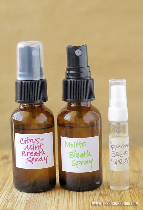 Did you know most commercial breath sprays, mints, and gums contain artificial sweeteners (like aspartame) and colors? Or that many rely on synthetic "flavors" instead of the real stuff (like peppermint or cinnamon)? Ditch the weird ingredients & learn how to make your own natural breath spray recipe at home with three simple ingredients. Make Lip Balm, Homemade Mouthwash, Breath Spray, Mouth Spray, Feminine Health, Artificial Sweeteners, Whipped Body Butter, Natural Diy, Diy Body