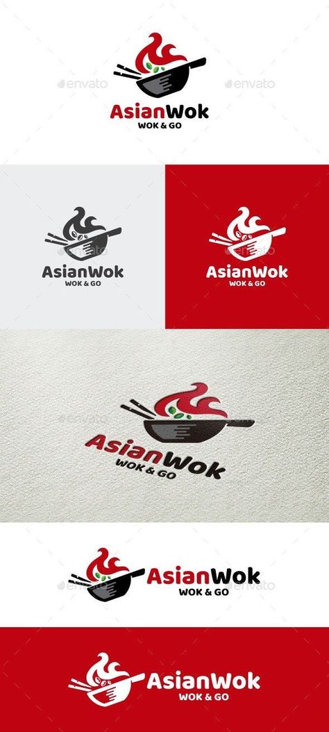 Wok Logo Restaurant Branding logodesignmockup #logotipe #logoph Chinese Food Logo, Chinese Style Logo, Thailand Logo, Pan Logo, Resturant Logo, Cooking Blogs, Cooking Logo, Food Logo Design Inspiration, Wok Pan