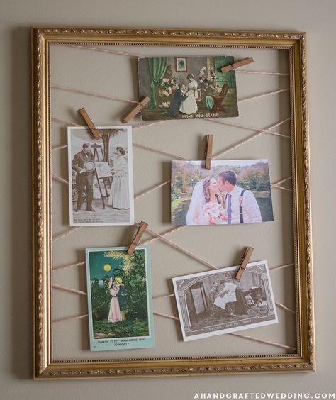 Related image Diy Picture Hanging Ideas Clothespins, Diy Multi Picture Frame, Clothespin Picture Display, Clothes Pin Picture Display, Clothesline Picture Display, Clothespin Photo Display, Boating Pics, Make A Photo Frame, Diy Photo Booth Frame