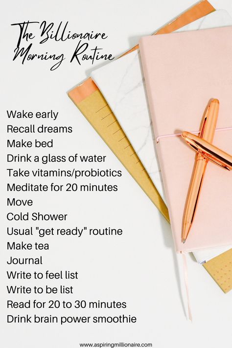 Billionaires Morning Routine, Billionaire Morning Routine List, Billionaire Routine, Millionaire Routine, Billionaire Morning Routine, Millionaire Morning Routine, The 5am Club, Morning Routines List, Tea Journal