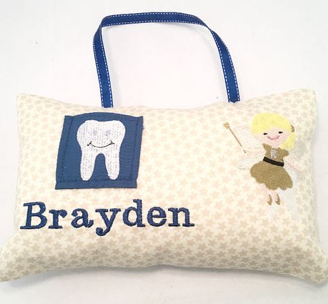 Tooth Fairy Pillow Personalized Tooth Fairy Pillow Boys Boy Tooth Fairy, Magical Horses, The Tooth Fairy, Tooth Fairy Pillow, Horse Print, Fabric Sale, Etsy Art, Gift Boutique, Tooth Fairy