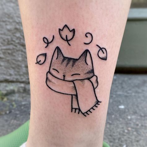 Cozy Tattoo, Cozy Kitten, Germany Tattoo, Kitten Tattoo, Stick Poke Tattoo, Vegan Tattoo, Handpoke Tattoo, Skeleton Tattoos, Cat Tattoos