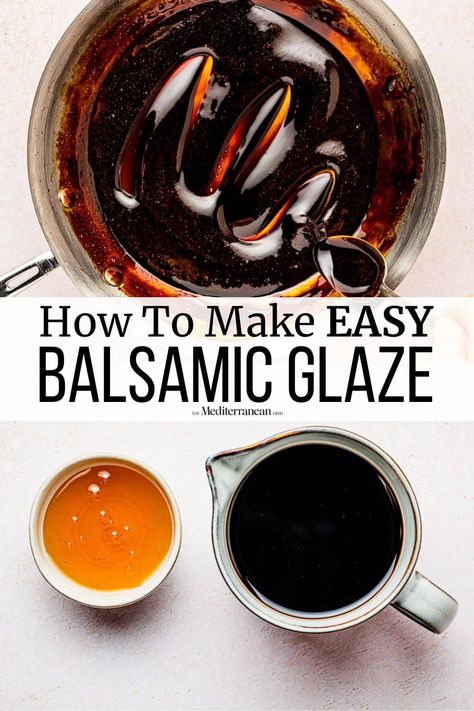 Balsamic glaze adds complex flavor in just a drizzle. Learn how to make a balsamic reduction with this easy balsamic glaze recipe. Wing Dipping Sauce, Mediterranean Salad Recipes, Balsamic Glaze Recipe, Balsamic Reduction Recipe, Salad Mediterranean, Tabouli Salad, Balsamic Glaze Recipes, Mediterranean Salad Recipe, Caprese Recipes