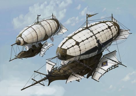 ArtStation - Concept of Duelden ship in MU legend, Duwon Lee Fantasy Airship, Steampunk Ship, Flying Ships, Airship Art, Fantasy Vehicles, Steampunk Vehicle, Flying Ship, Air Ship, Steampunk Airship