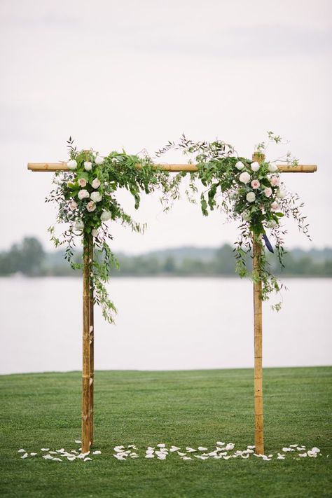 Bamboo Wedding Arch, Bamboo Arbor, Diy Wedding Arbor, Bamboo Wedding, Diy Wedding Arch, Beach Wedding Decorations Reception, Wedding Arbors, Lowcountry Wedding, Wedding Arbour