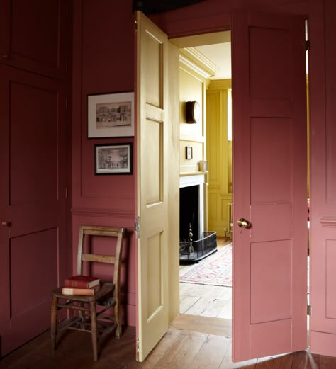 Farrow And Ball Crimson Red, Book Room Red Farrow And Ball, Farrow And Ball Terracotta, Farrow And Ball Pink, Eating Room Red, Farrow And Ball Bedroom, Farrow And Ball Living Room, Eating Room, English Home