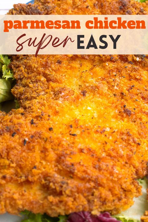 Pan Fried Chicken Parmesan Recipe, Chicken Parmesan Recipe Fried, Best Chicken Breading Recipe, Buttermilk Chicken Cutlets, Crispy Parmesan Chicken Cutlets, Chicken Parmesan Cutlets, Parmesan Crusted Chicken Cutlets, Breaded Chicken Cutlets Fried, Garlic Parmesan Fried Chicken