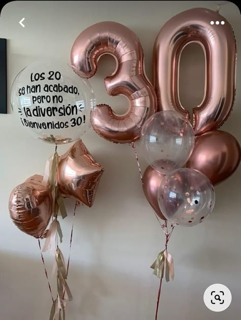 30th Birthday Cake For Women, Happy Birthday Song Video, 30th Birthday Balloons, 30th Bday Party, 30 Balloons, 30th Birthday Decorations, 30th Party, Girl Birthday Decorations, Birthday Party Theme Decorations