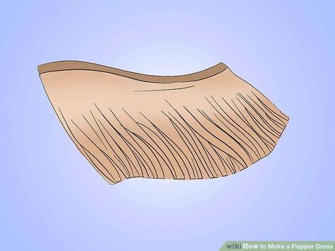 How to Make a Flapper Dress: 6 Steps (with Pictures) - wikiHow Roaring 20s Outfits For Women, Diy Flapper Dress, Flapper Costume Diy, Plus Size Flapper Dress, Flapper Girl Dress, Gatsby Party Decorations, Great Gatsby Dresses, Fringe Flapper Dress, Bright Red Lipstick