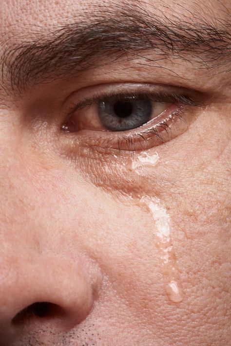 Crying man. With tears in eye closeup , #SPONSORED, #man, #Crying, #tears, #closeup, #eye #ad Eye Closeup, Eye Study, Crying Eyes, Crying Tears, Tears In Eyes, Realistic Eye, Human Reference, Male Eyes, Eye Photography