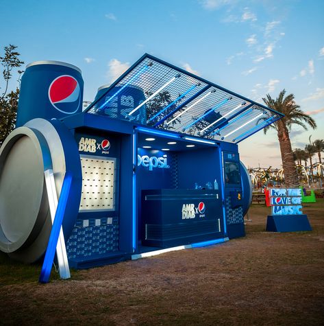 pepsi booth ( AMR DIAB ) on Behance Brand Activation Ideas, Experiential Marketing Events, Creative Booths, Branding Campaign, Amr Diab, Event Booth Design, Marketing Activations, Event Booth, Build Brand