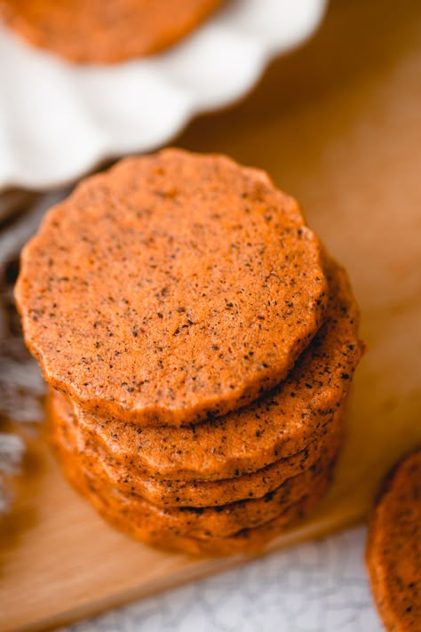 Thai Tea Baking, Tea Biscuit Cookies, Thai Tea Shortbread Cookies, Chinese Tea Cookies, Bon Appetit Cookies, Thai Tea Cookies Recipe, Black Tea Cookies, Thai Tea Brownies, Tea Infused Cookies