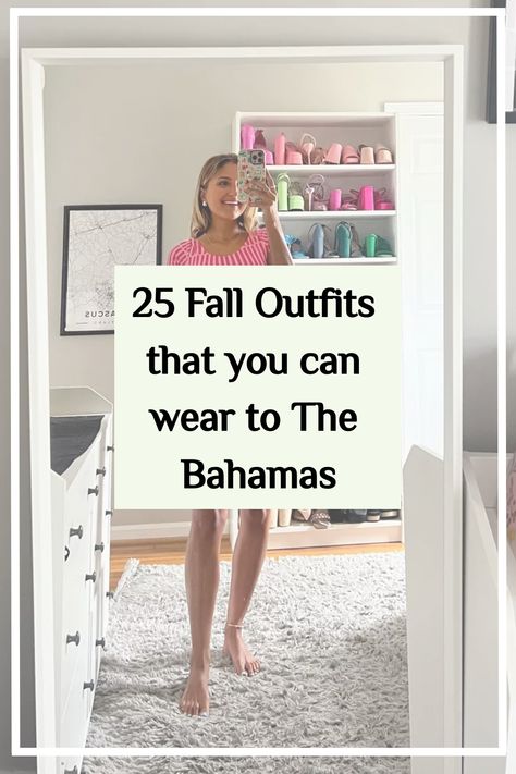 Discover simple and cute fall fashion for your Bahamas getaway! Embrace the casual island vibe with our aesthetic outfit ideas. Pack light, feel right - click here for your Bahamas style guide! 🌴👗 Bahamas Cruise Outfit Ideas, Tropical Winter Outfit, Atlantis Bahamas Outfits, St Maarten Outfits, Outfits For Bahamas Vacation, Bahamas Aesthetic Outfits, Outfits For The Bahamas, Carribean Outfit, Bahamas Cruise Outfits